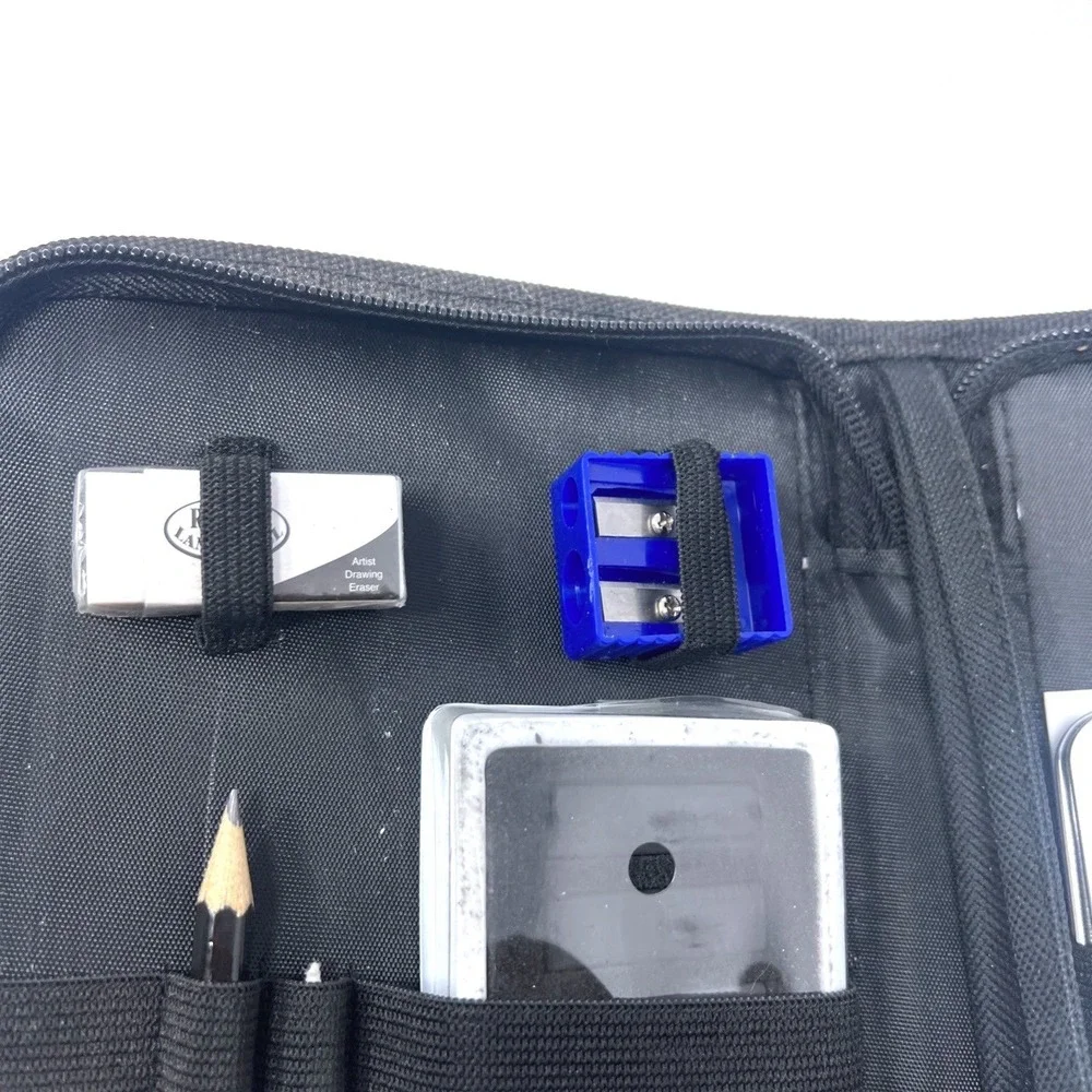 Royal & Langnickel Charcoal Sketching Art Set w/ Zipper Case & Pastel Pad Unused